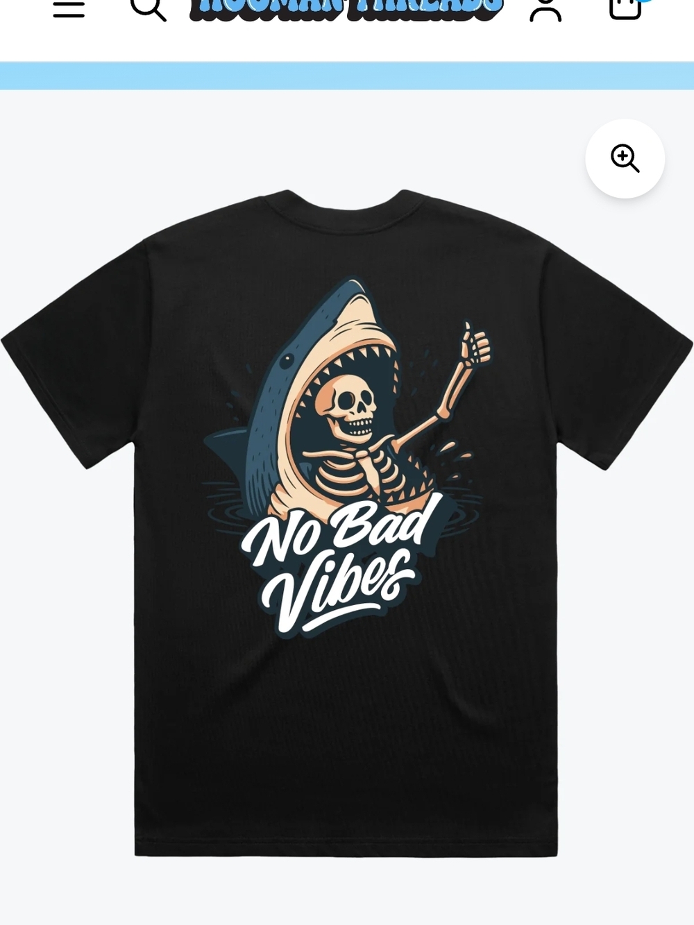 No Bad Vibes Graphic Tee - Black